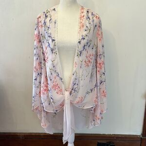 Linea Donatella Deandre floral wrap robe Size S/M